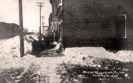Winter scene, Wheaton Minnesota, 1909