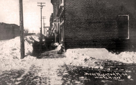 Winter scene, Wheaton Minnesota, 1909