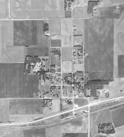 Aerial view. Wilder Minnesota, 1954