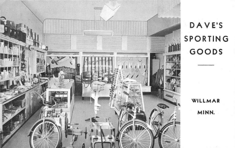 Dave's Sporting Goods, Willmar Minnesota, 1947