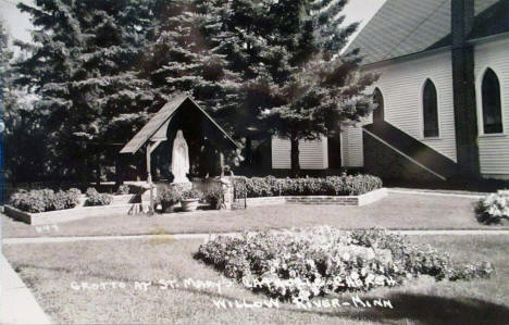 Grotto at St. Mary's Catholic Church, Willow River Minnesota, 1950's