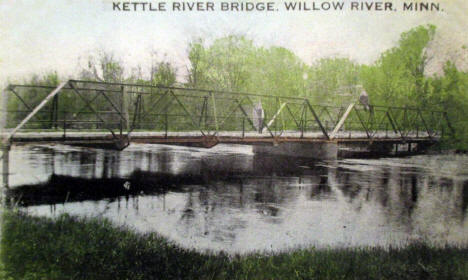 Kettle River Bridge, Willow River Minnesota, 1910's