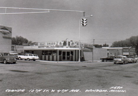 Corner of 10th Street and 4th Avenue, Windom Minnesota, 1960's