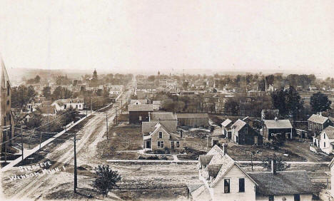 Birdseye view, Windom Minnesota, 1910's
