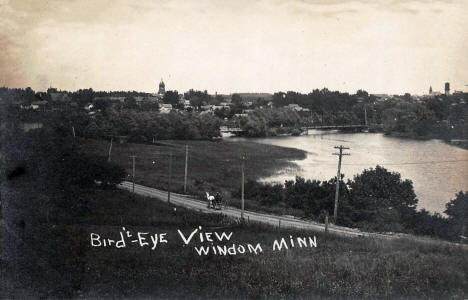 Birdseye view, Windom Minnesota, 1910's