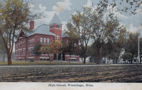 High School, Winnebago Minnesota, 1910