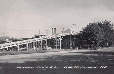 Fairmont Canning Company, Winnebago Minnesota, 1950's
