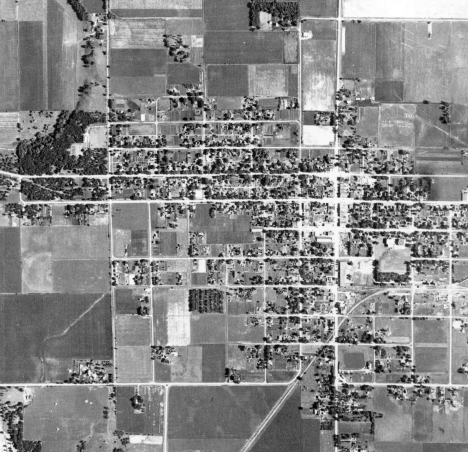 Aerial view, Winnebago Minnesota, 1938
