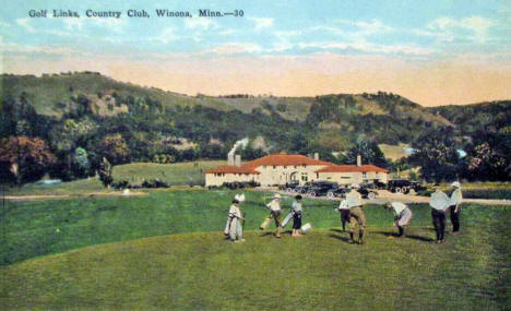 Golf Links, Country Club, Winona Minnesota, 1940's