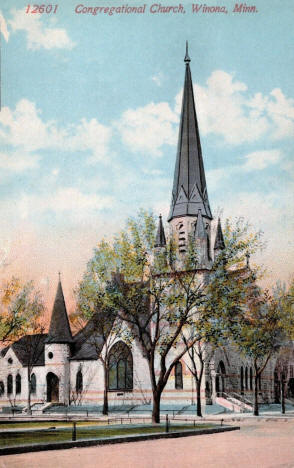Congregational Church, Winona Minnesota, 1910's