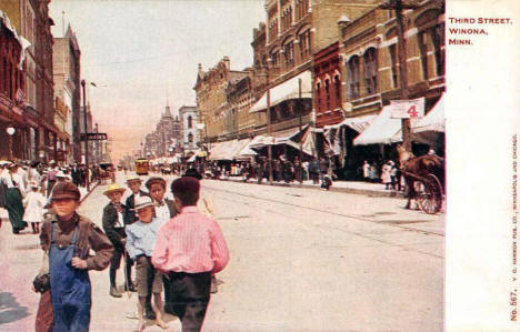 Third Street, Winona Minnesota, 1905