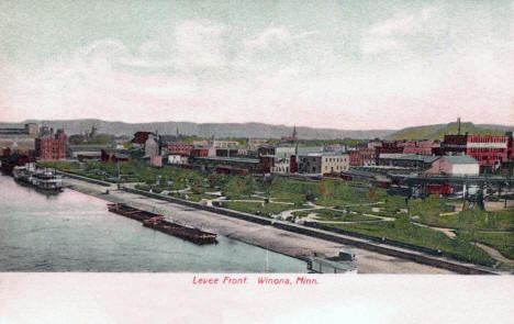 Levee Front, Winona Minnesota, 1906