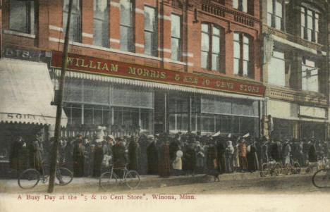 William Morris 5 and 10 Cent Store, Winona Minnesota, 1910's