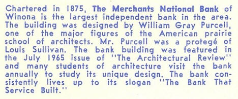 Merchants National Bank, Winona Minnesota, 1968