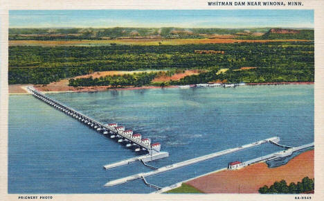 Whitman Dam near Winona Minnesota, 1936