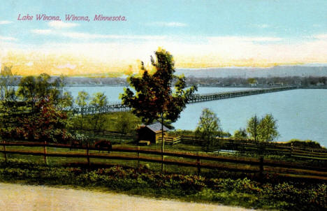 Lake Winona, Winona Minnesota, 1907