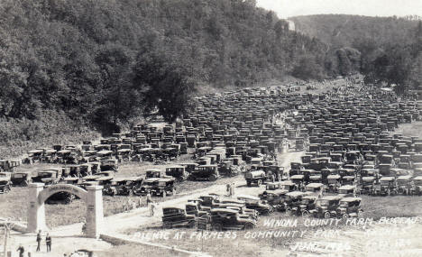 Winona County Farm Bureau Picnic at Farmers Park, Winona Minnesota, 1926