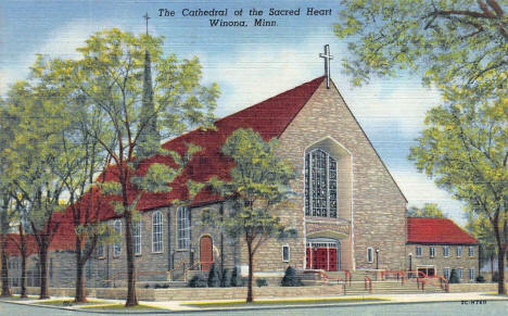 Cathedral of the Sacred Heart, Winona Minnesota, 1955