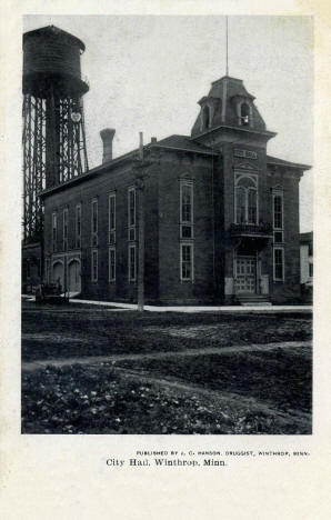 City Hall, Winthrop Minnesota, 1908
