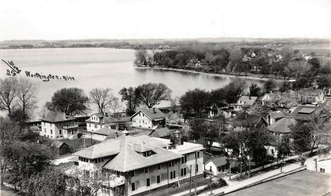 Birdseye view, Worthington Minnesota, 1940's