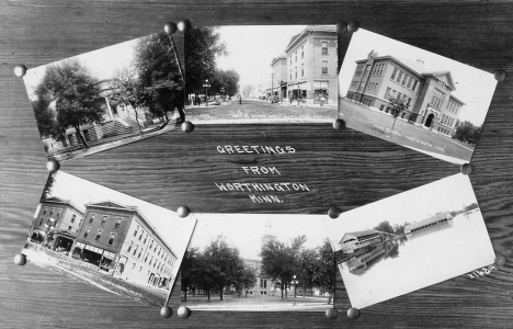 Multiple scenes, Worthington Minnesota, 1910's