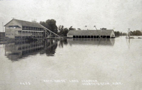 Bath House, Lake Okabena, Worthington Minnesota, 1910's