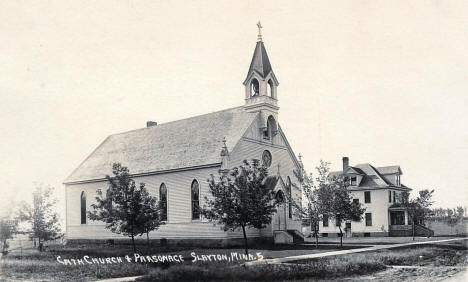 Catholic Church and Parsonage, Slayton Minnesota, 1921