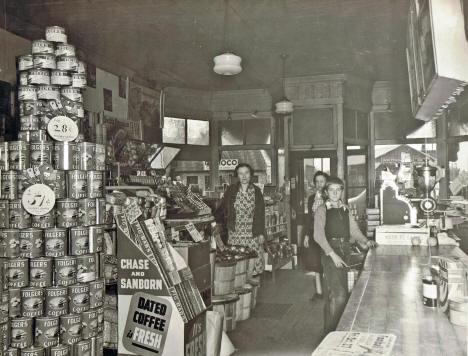 Interior, Ziske's Store, Aitkin Minnesota, 1950's