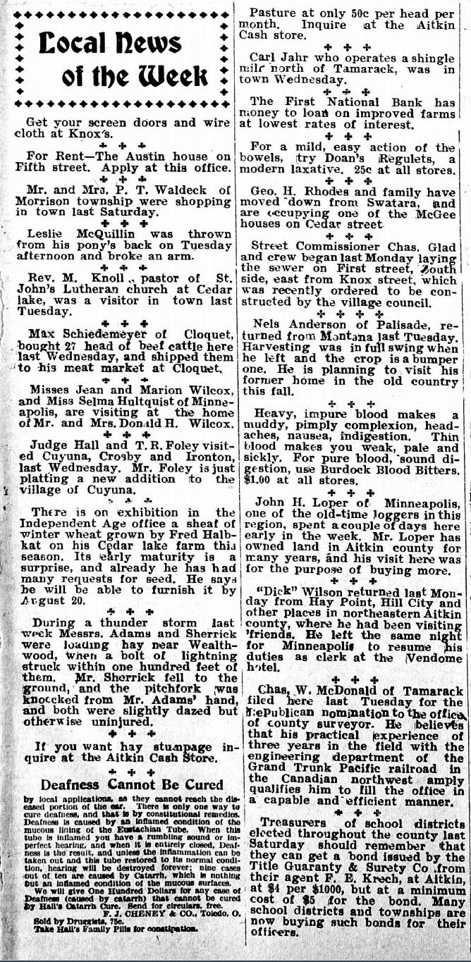 Guide to Aitkin Minnesota