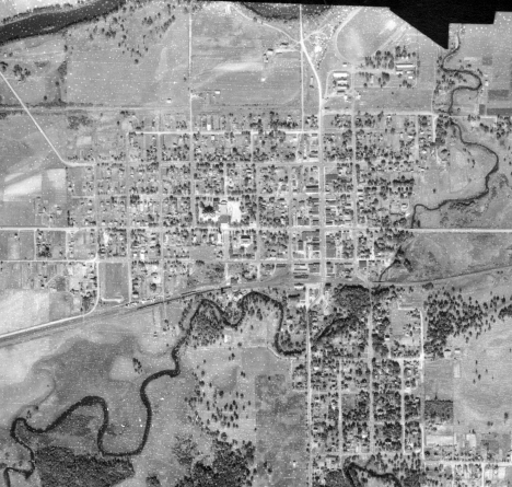 Aerial map of Aitkin Minnesota, 1939