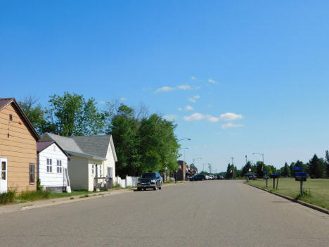 Street scene, Backus Minnesota, 2020