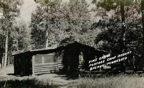 Pine Grove Portage Camp Resort, Backus Minnesota, 1954