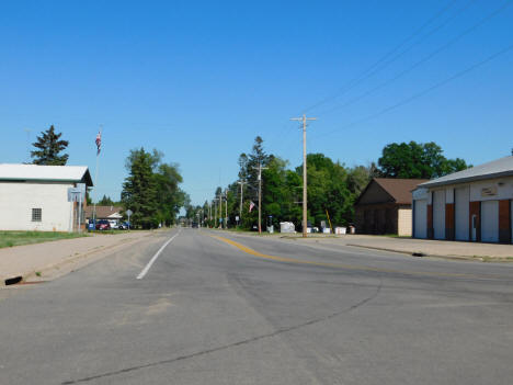 Street scene, Backus Minnesota, 2020