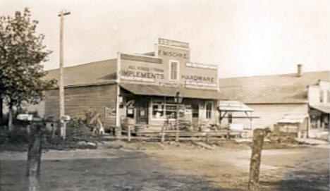 F. Mischke Implement & Hardware, Buckman Minnesota, 1910's