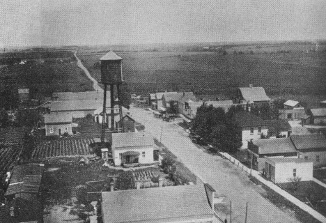 Birds eye view, Buckman Minnesota, 1916