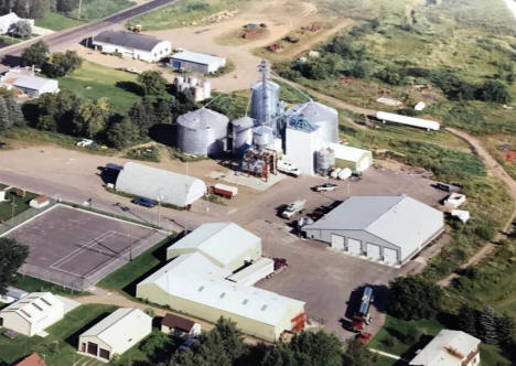 Aerial view of the Sunrise Ag Co-op, Buckman Minnesota, 1997