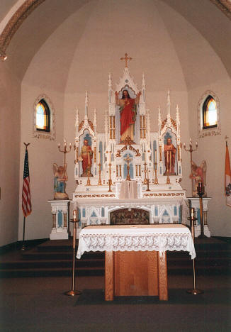 Altar, Sacred Heart Catholic Church, Flensburg Minnesota, 2003