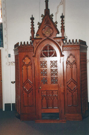Confessional, Sacred Heart Catholic Church, Flensburg Minnesota, 2003