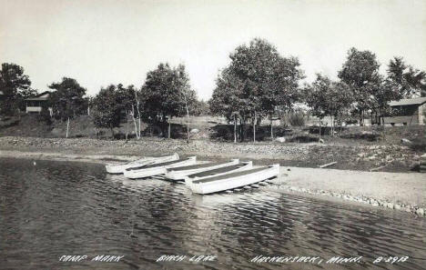 Camp Mark on Birch Lake, Hackensack Minnesota, 1940's