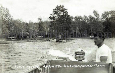 Bay View Resort on Birch Lake, Hackensack Minnesota, 1940's