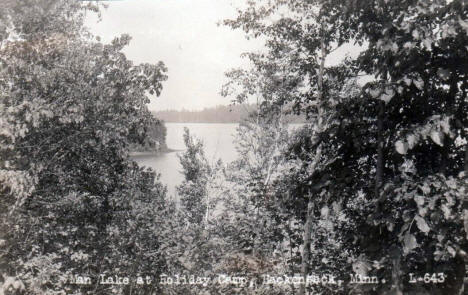 Man Lake at Holiday Camp, Hackensack Minnesota, 1920's