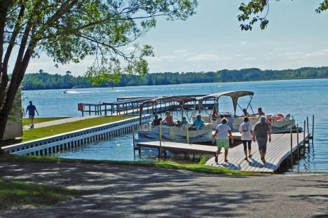 Boat Launch and Municipal Dock on Birch Lake, Hackensack Minnesota, 2020