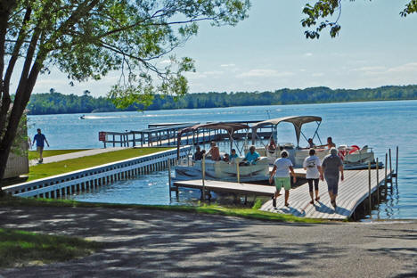 Boat Launch and Municipal Dock on Birch Lake, Hackensack Minnesota, 2020