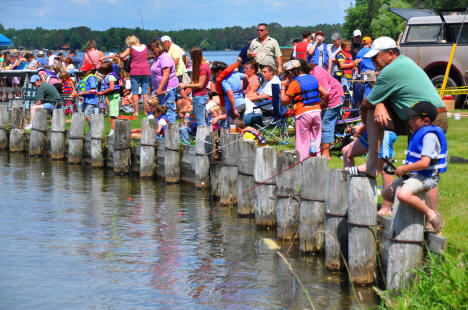 Fishing on Birch Lake, Hackensack Minnesota, 2009