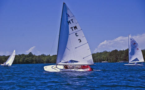 Sailboat race on Ten Mile Lake, Hackensack Minnesota, 2014