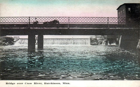 Bridge over the Crow River, Hutchinson Minnesota, 1910's