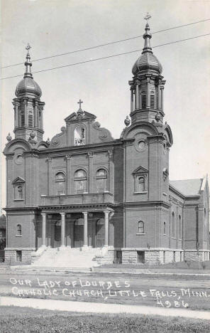 Our Lady of Lourdes Catholic Church, Little Falls Minnesota, 1930's