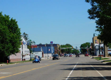 Street scene, Little Falls Minnesota, 2020