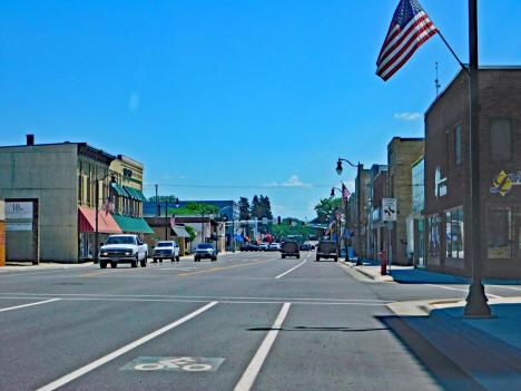 Street scene, Little Falls Minnesota, 2020