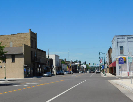 Street scene, Little Falls Minnesota, 2020